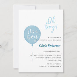 Oh, Junge! Balloon Baby ist fällig Einladung