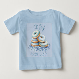Oh Junge Blaue Donut-Baby-Party Baby T-shirt