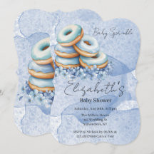 Oh Junge Blaue Donuts Baby Shower