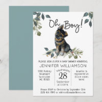Oh Junge! Dog Baby Duwer German Shepherd Puppy