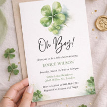 Oh Junge Grüner Kleeblatt St. Patrick's Day Babypa