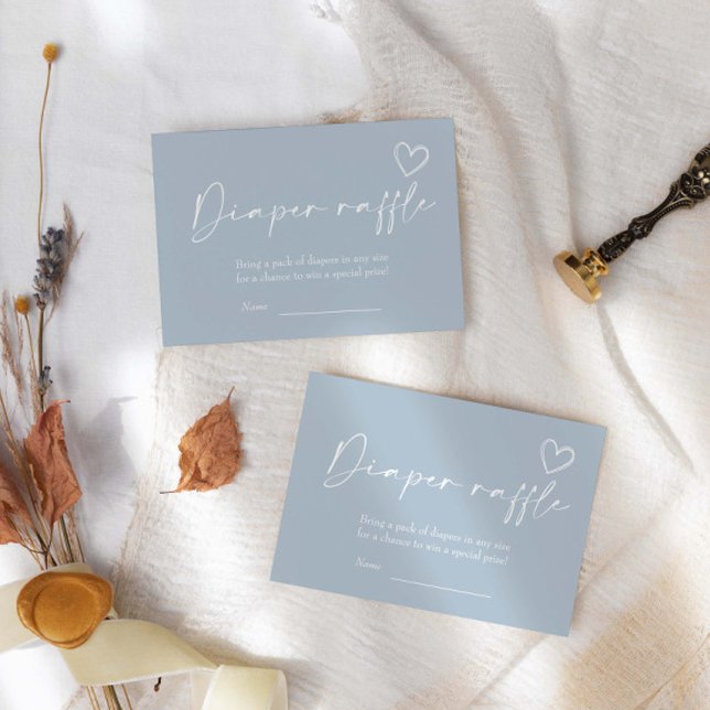 Oh Junge Minimalistische moderne Babydusche Windel Begleitkarte (Von Creator hochgeladen)