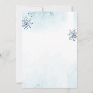 Oh Junge Niedlich Blue Deer Snowflake Baby Boy Dus Einladung