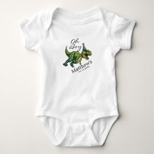 Oh Junge! Niedliche Dinosaur Babydusche Baby Strampler