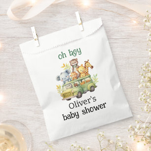oh Junge niedliche Dschungelsafari Tiere Babydusch Geschenktütchen