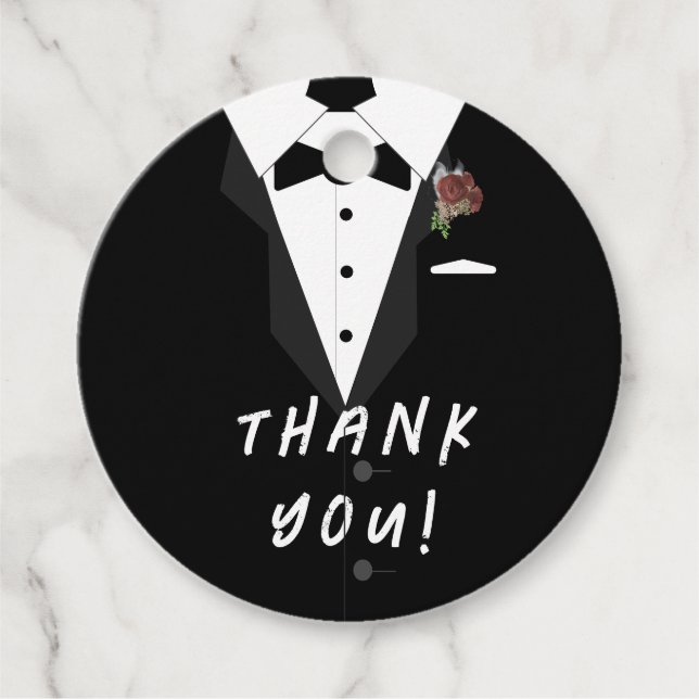 Oh Junge! Smoking Geschenkanhänger (Vorderseite)