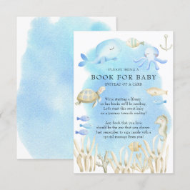 Oh Junge unter dem Meer Baby Duschbuch für Baby Begleitkarte