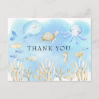 Oh Junge unter der Sea Baby Dusche Danke