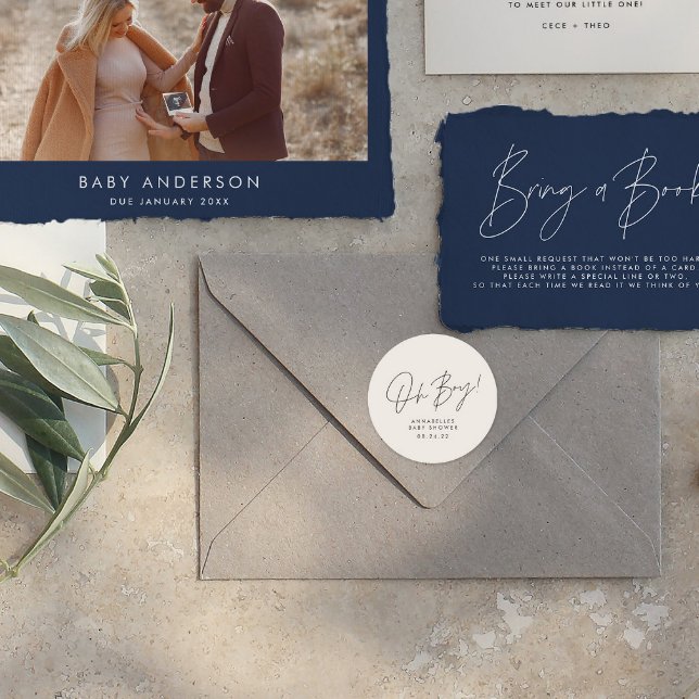 oh-Jungs-Duschskripte Runder Aufkleber (Von Creator hochgeladen)