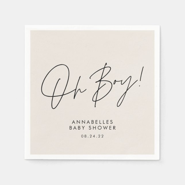 oh-Jungs-Duschskripte Serviette (Vorderseite)