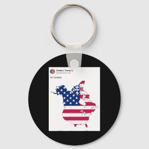 Oh, Kanada Funny Trump Karte der USA Schlüsselanhänger