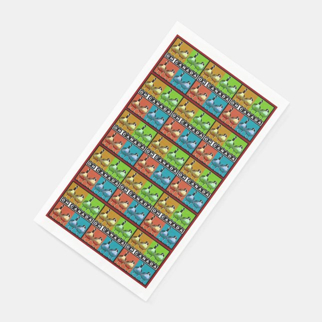 Oh Kanada - Paper Napkin Serviette (Ecke)