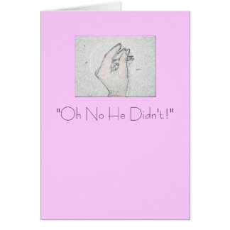 "Oh kein tat er nicht! "