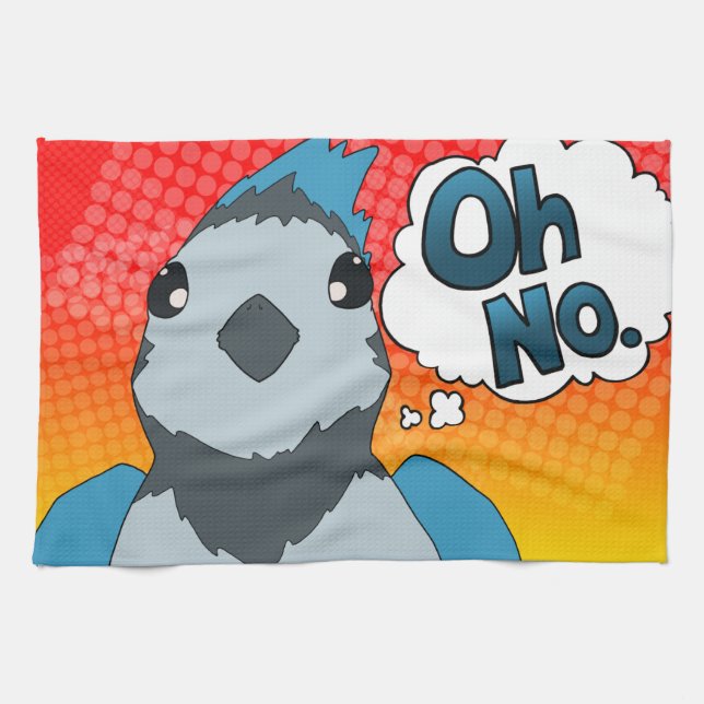 Oh kein Vogel Geschirrtuch (Horizontal)