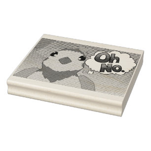 Oh kein Vogel Gummistempel