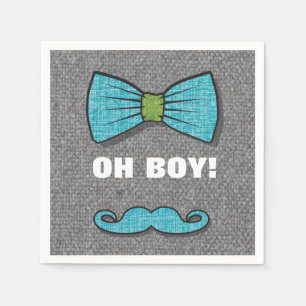 OH "kleiner Mann-" Babypartypapierservietten Serviette