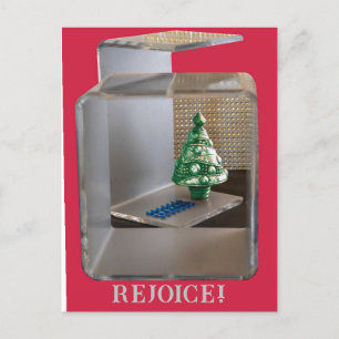 Oh, komm, Emmanuel CHRISTMAS TREE Christlich Postkarte