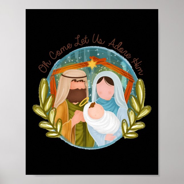 Oh, kommen Sie Lass uns Adore Ihm Ba Poster (Vorne)