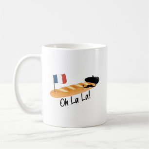 Oh La - French Baguette - Funny Francophile Kaffeetasse