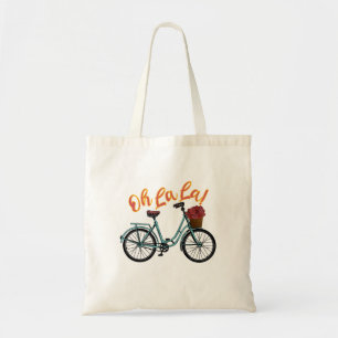 Oh La French Bicycle Funny French Redewendungen Tragetasche