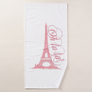 Oh La La - Eiffel Tower Paris Frankreich Badehandtuch