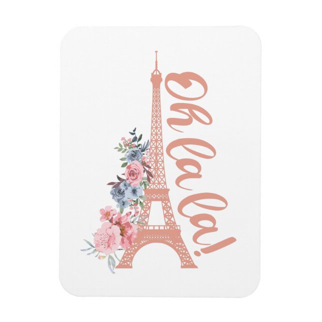 Oh La La - Eiffel Tower Paris Frankreich Magnet (Vertikal)