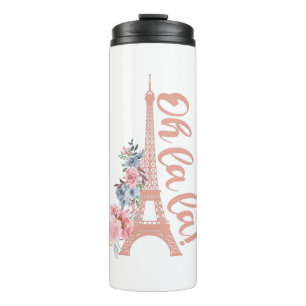 Oh La La - Eiffel Tower Paris Frankreich Thermosbecher