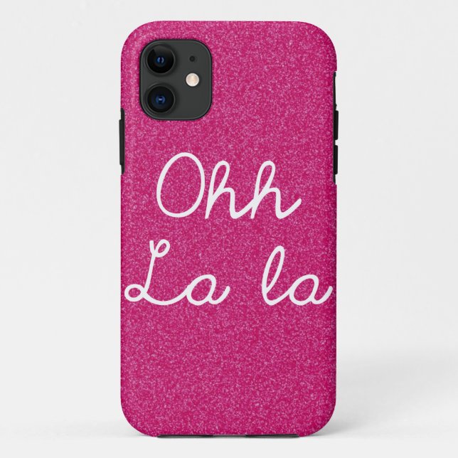 Oh La-La - Himbeerrosa Case-Mate iPhone Hülle (Rückseite)