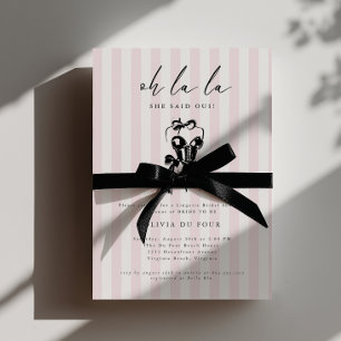 Oh La La Lingerie-Brautparty-Einladung  Einladung