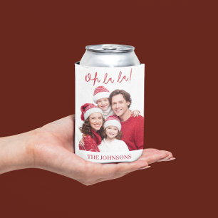 Oh La La Personalisierter Foto-Weihnachtsdosenkühl Dosenkühler