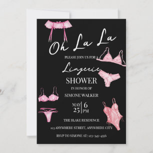 Oh La Lingerie Bridal Dusche Einladung