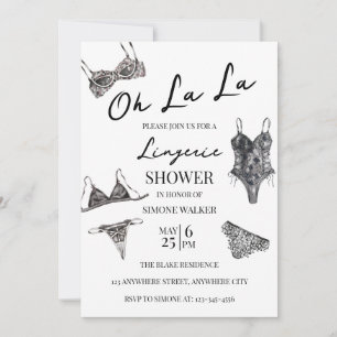 Oh La Lingerie Bridal Dusche Einladung