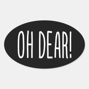 OH LASS! OVAL STICKER
