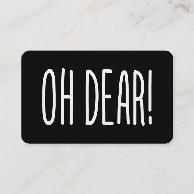 OH LASS! VISITENKARTE (Vorderseite)