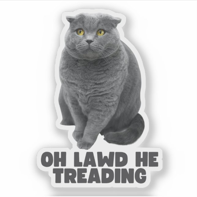 Oh Lawd He Treading Aufkleber (Vorderseite)
