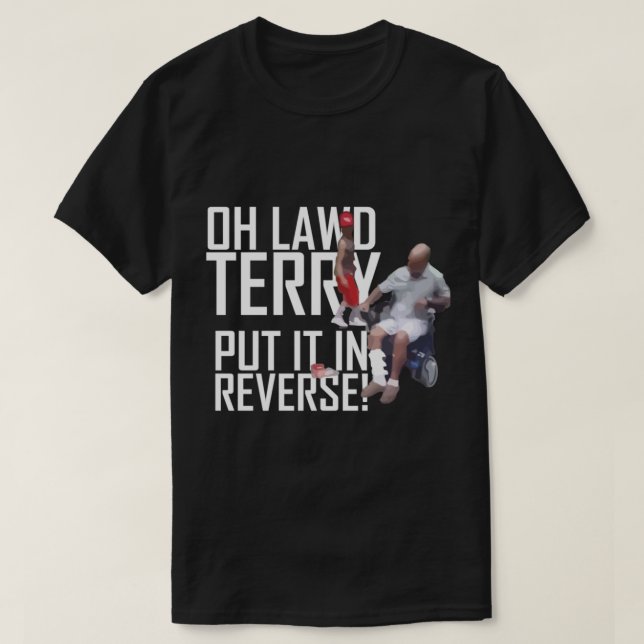 OH LAWD Terry hat es in umgekehrt, Funny Viral Tre T-Shirt (Design vorne)
