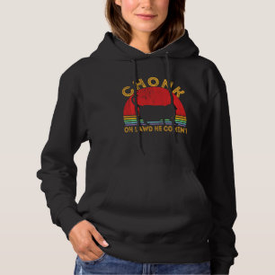Oh Lawi er kommt Vintag Retro Funny Fat Cat Meme Hoodie
