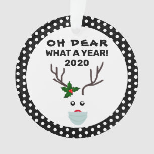 Oh, liebe was ein Jahr Weihnachten 2020 Rentier Ornament