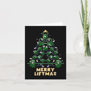 Oh Liftmas Tree Kettlebell Gym Ugly Weihnachten Karte
