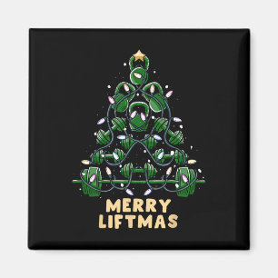 Oh Liftmas Tree Kettlebell Gym Ugly Weihnachten Magnet