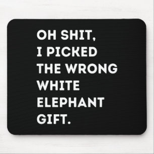 Oh Lustiger Weißer Elefant Für Erwachsene Unter 15 Mousepad