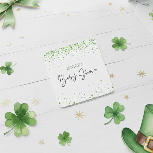 Oh Mädchen St. Patrick's Day Babyparty Grün Quadratischer Aufkleber