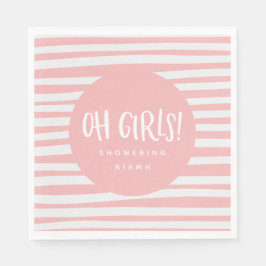 Oh Mädels, Party-Servietten mit zwei Babys Serviette