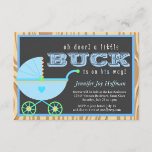 Oh Mann, ein kleiner Schwanz ist auf dem Weg! Camo Einladung