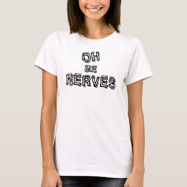 Oh Me Nerves Stressed Neufundlander Funny Sprichwo T-Shirt (Vorderseite)