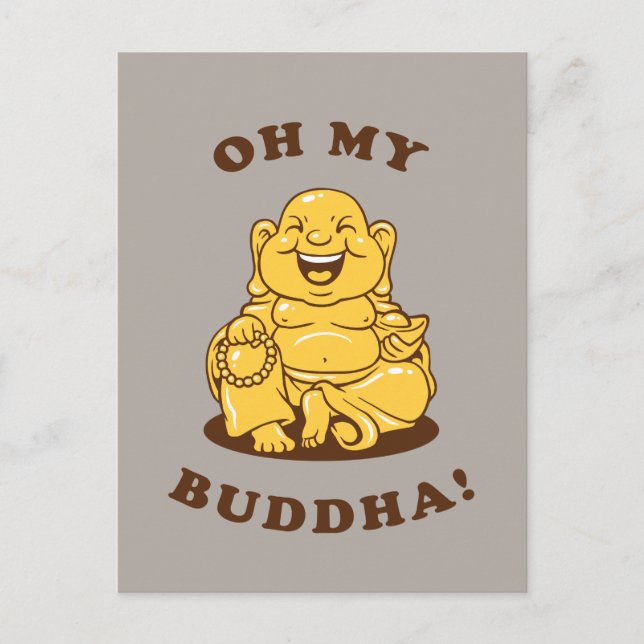 Oh mein Buddha Postkarte (Vorderseite)