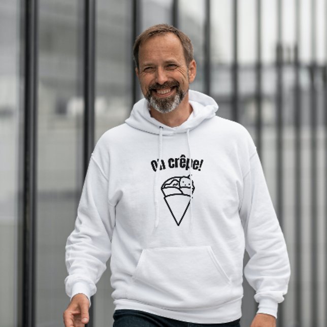 Oh mein Crêpe! Funny Niedlich Minimalistic Food Hoodie (Von Creator hochgeladen)