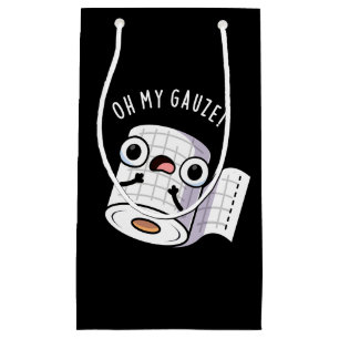 Oh mein Gauze Funny First Aid Puff Dark BG Kleine Geschenktüte
