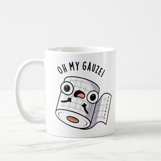 Oh, mein Gauze Funny First Aid Puff Kaffeetasse (Links)