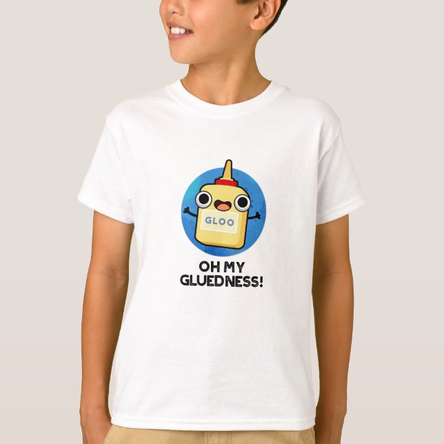 Oh mein Gluedness Funny Super Glue Puff T-Shirt (Vorderseite)